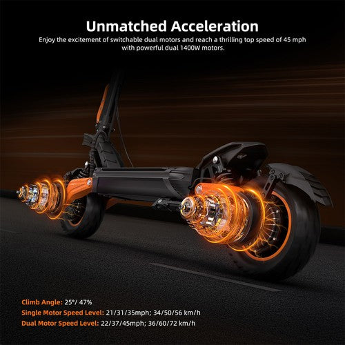 Kugoo LX10+ Electric Scooter, 2*1400W Motor, 60V 20.8Ah Kugoo LX10+ Electric Scooter, 2*1400W Motor, 60V 20.8Ah